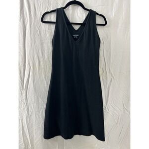 MODA International Little Black Mini Dress Racerback  V-Neck Womens‎ Size Small